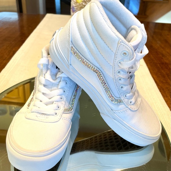 Vans - Custom Bling - Youth,  Ward-Hi size 13 - Picture 6 of 15